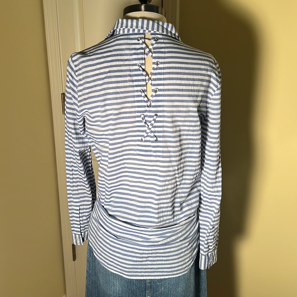 Blue Striped Blouse
